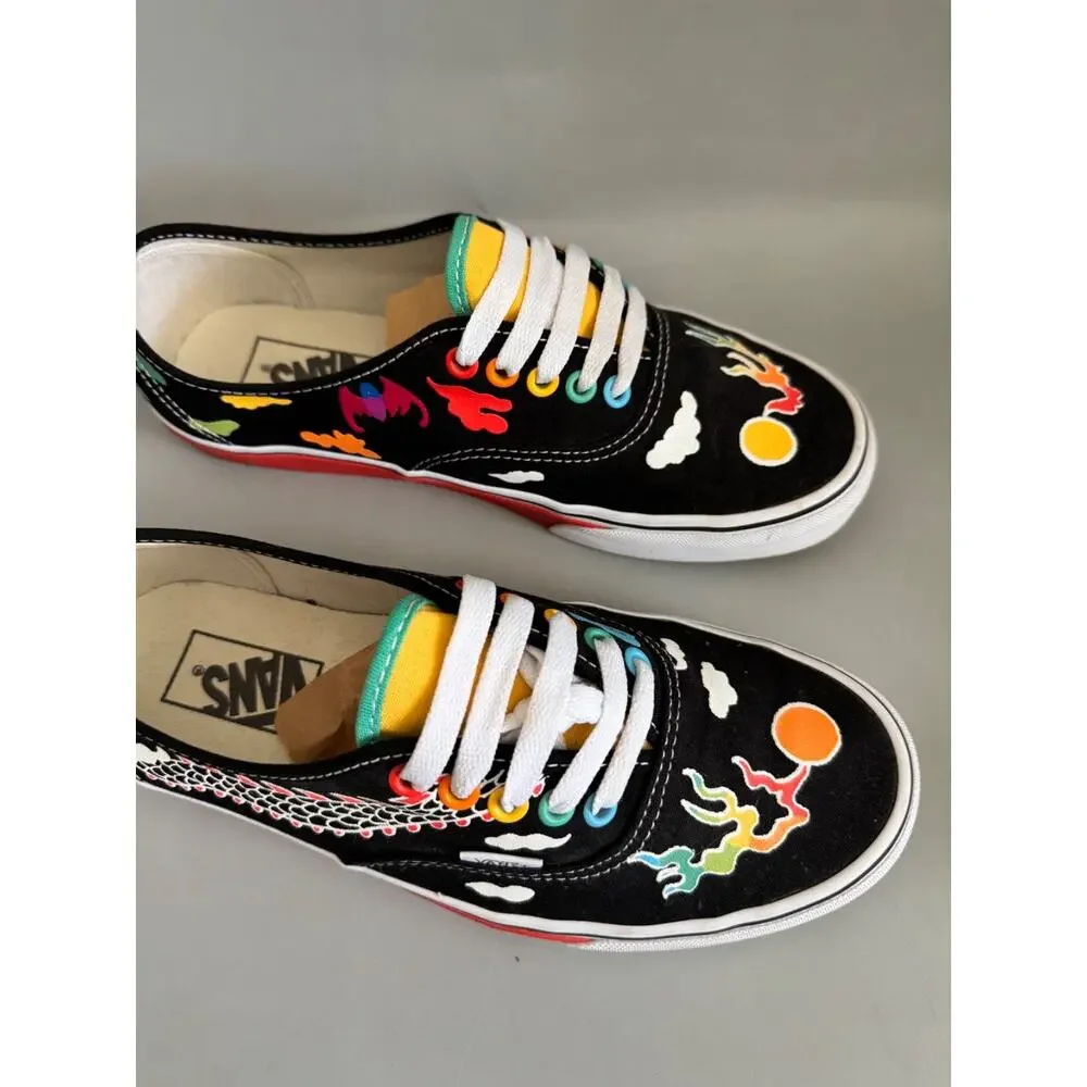Vans Kaitlin Chan Gallery “Chosen Family” Vans Low Top Lace Up Sz 7.5 M/ Sz 9 W